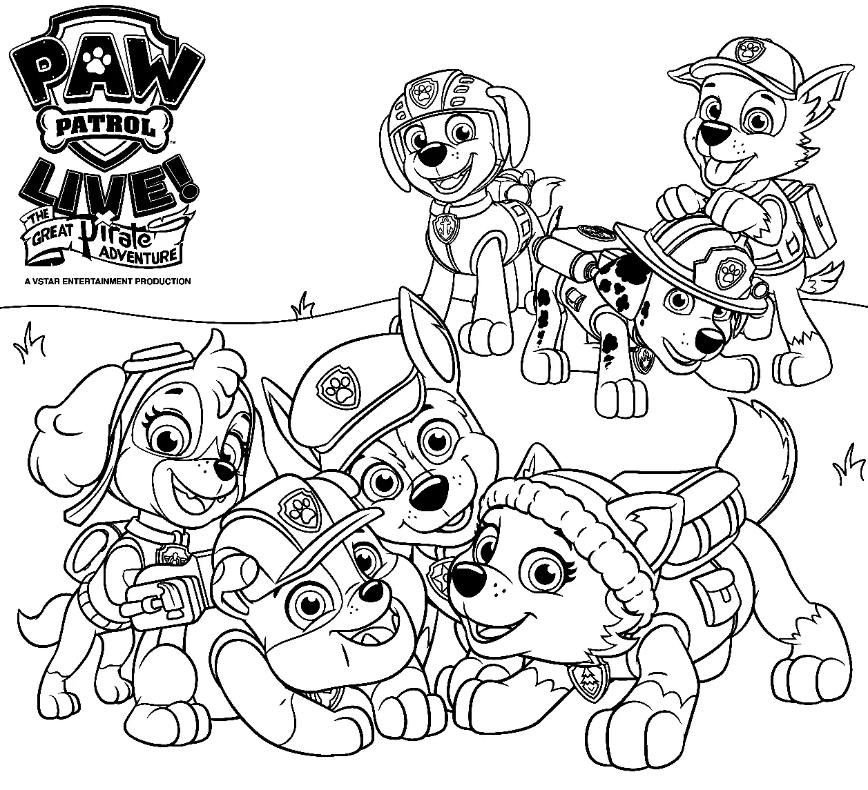 Desenhos de Rocky da Patrulha canina Para Colorir 16