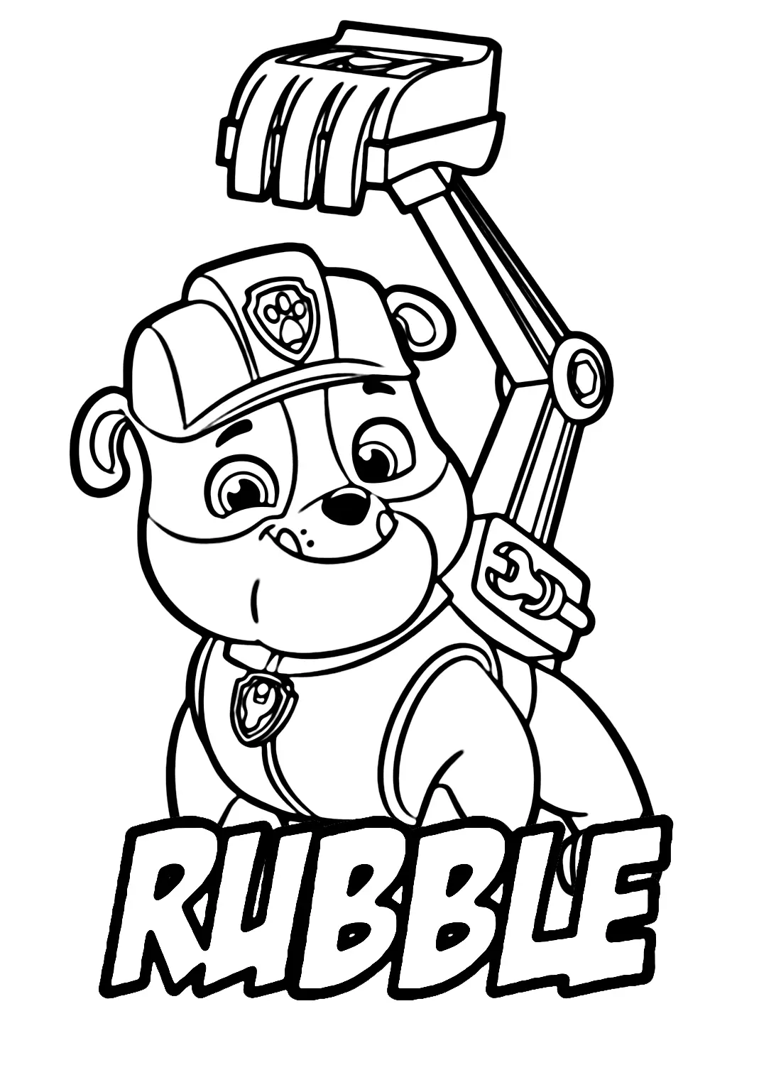 Desenhos de Rubble patrulha canina Para Colorir 42