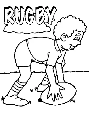 Desenhos de Rugby Para Colorir