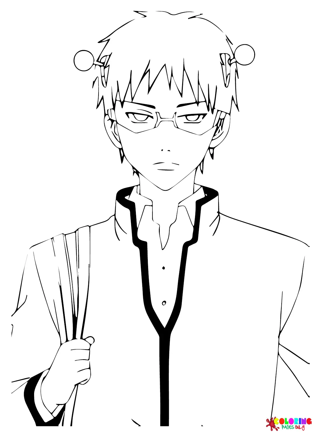 Desenhos de Saiki Kusuo Para Colorir 15