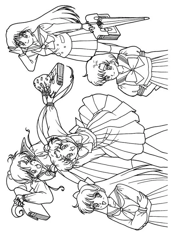 Desenhos de Sailor Moon Para Colorir 30