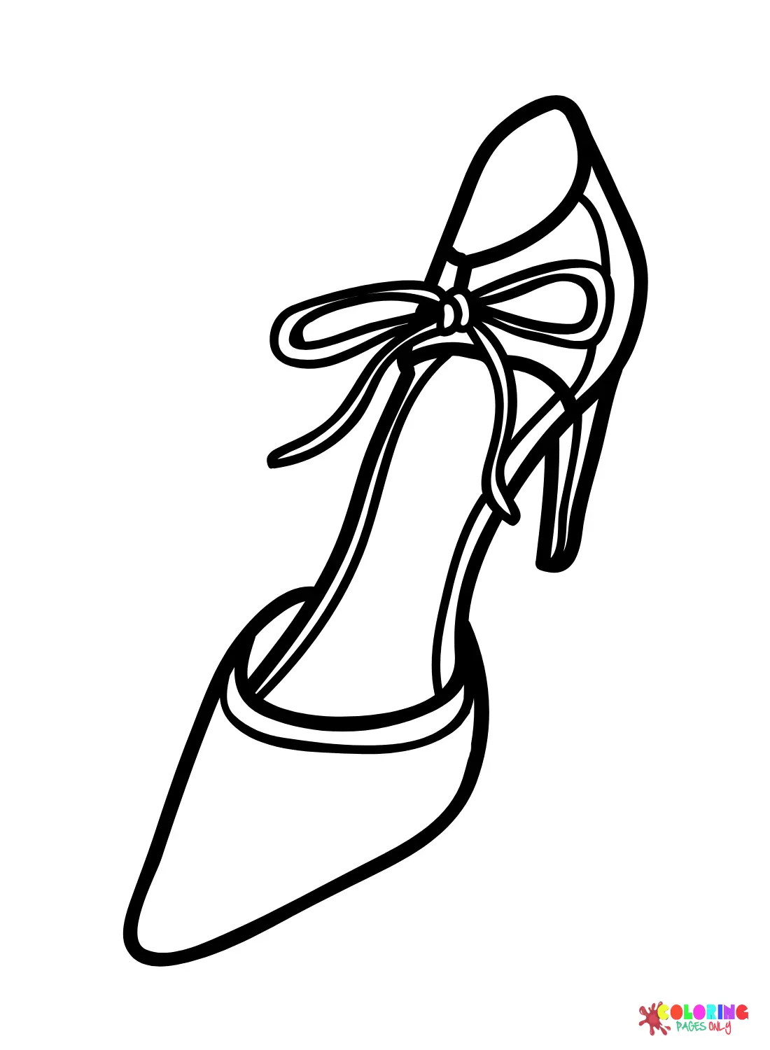 Desenhos de Sapatos de Casamento Para Colorir