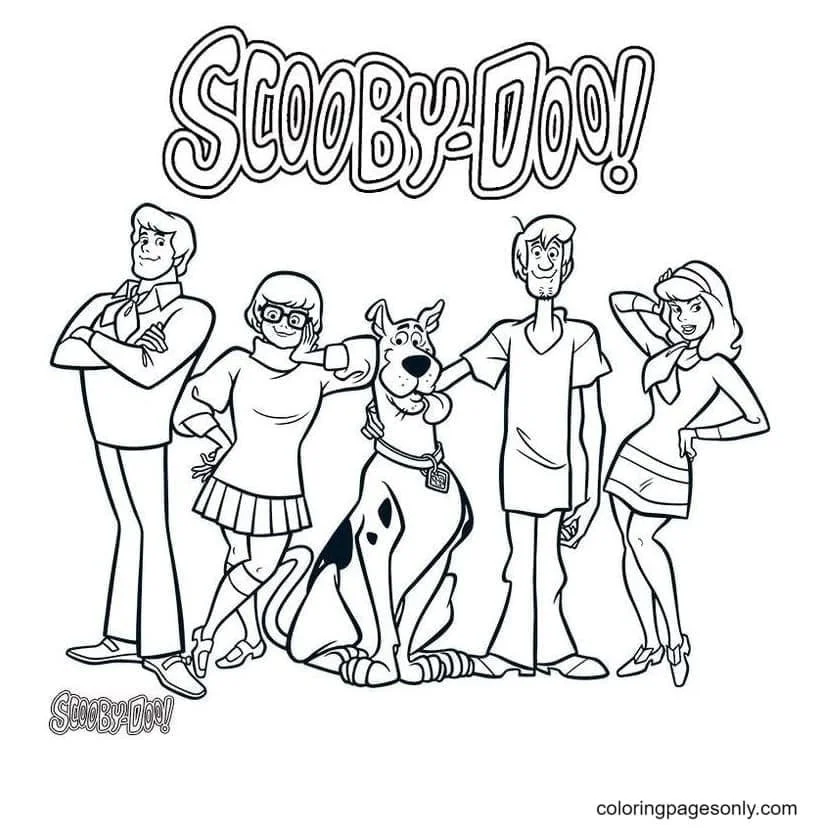 Desenhos de Scooby Doo Para Colorir 2