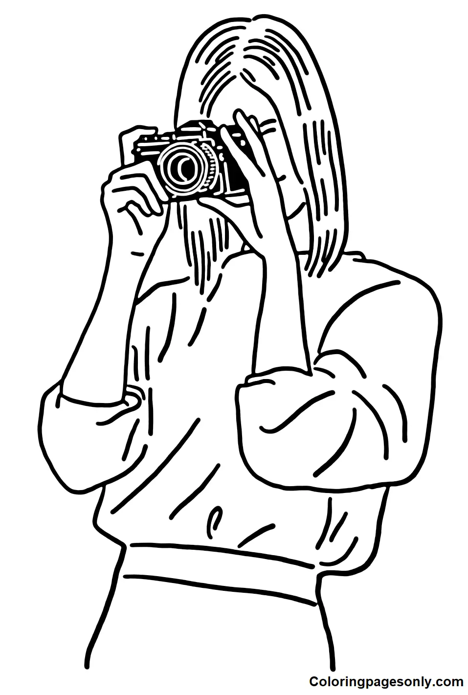 Desenhos de Selfie Para Colorir 8