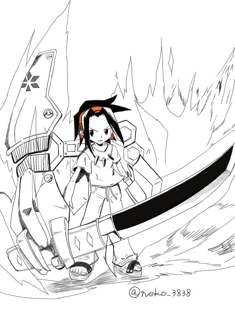 Desenhos de Shaman King Para Colorir 1