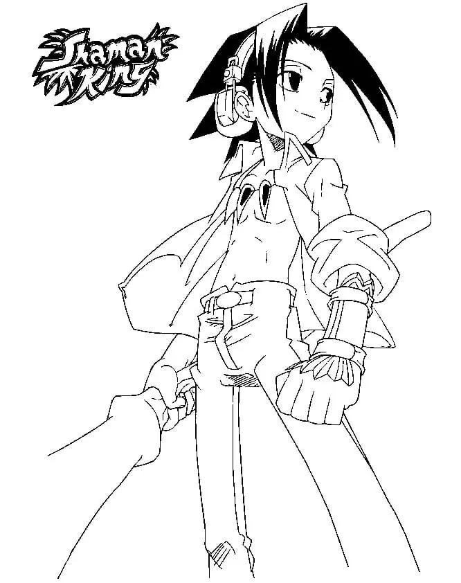 Desenhos de Shaman King Para Colorir 11