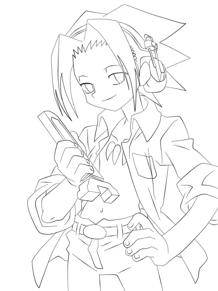 Desenhos de Shaman King Para Colorir 13