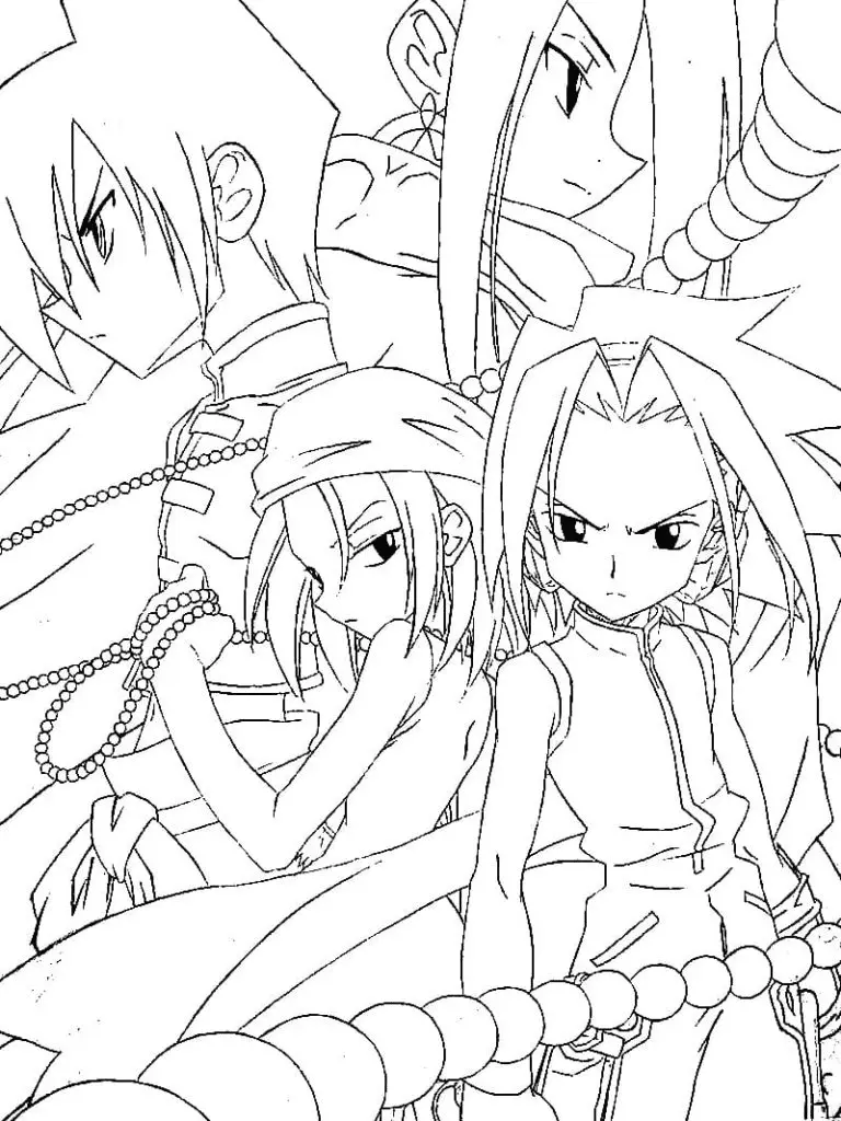 Desenhos de Shaman King Para Colorir 6