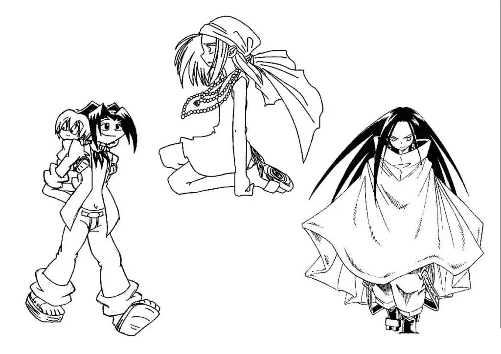 Desenhos de Shaman King Para Colorir 7