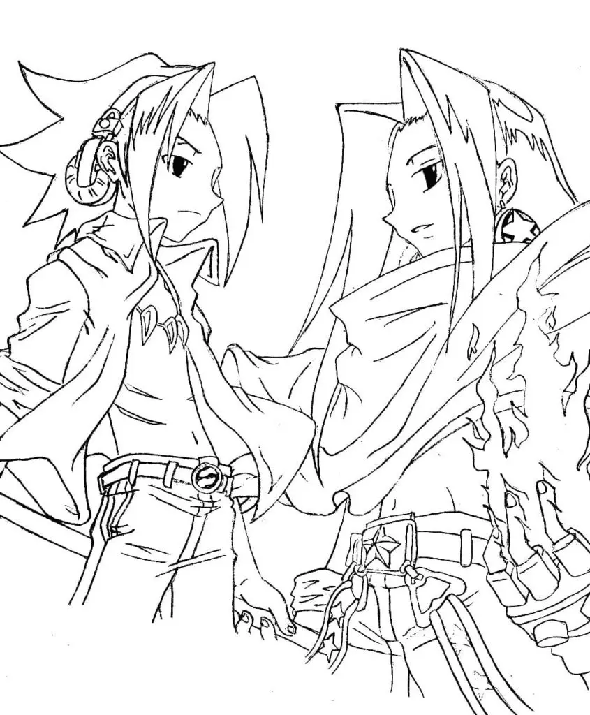 Desenhos de Shaman King Para Colorir 8