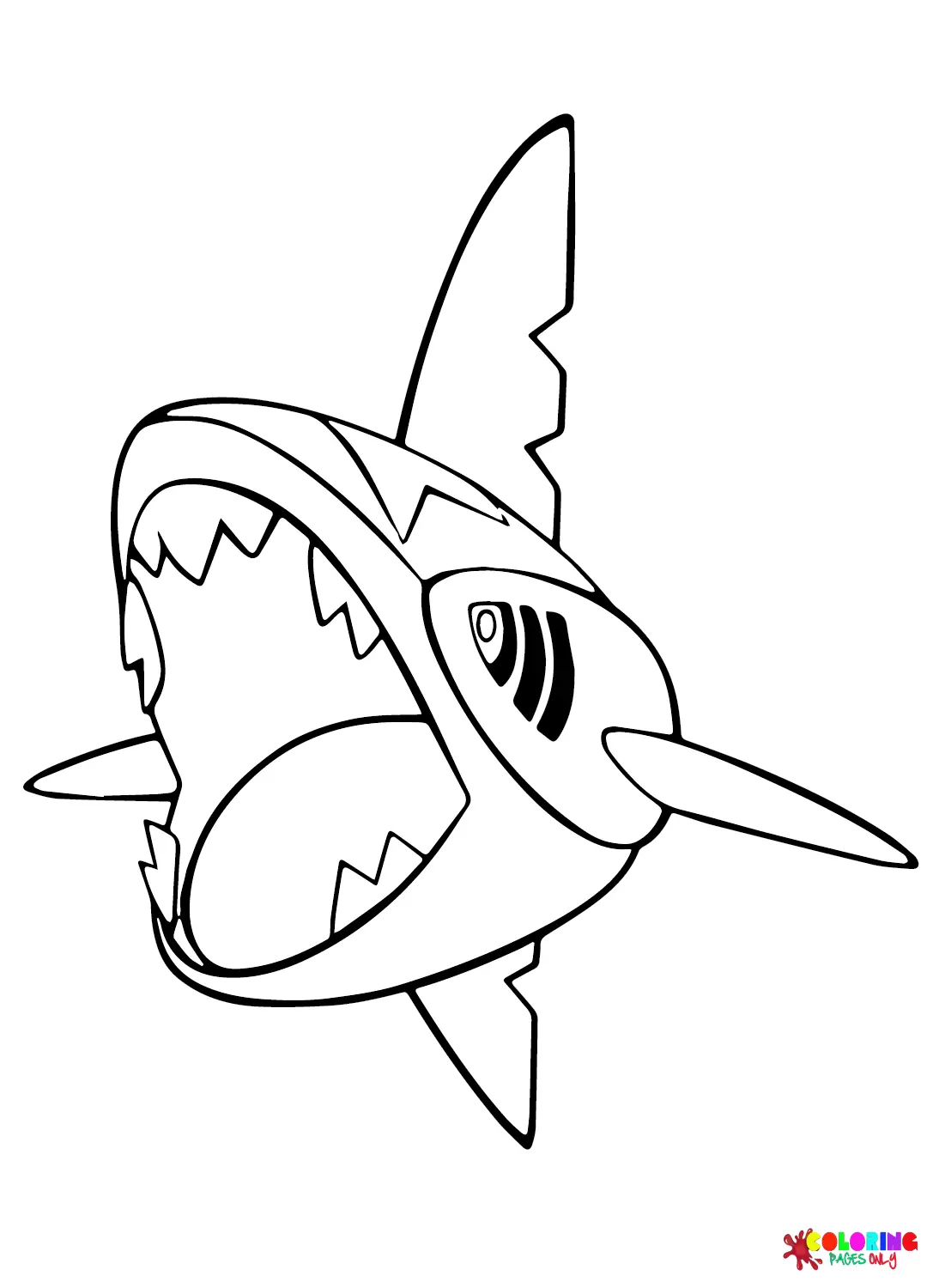 Desenhos de Sharpedo Para Colorir 1