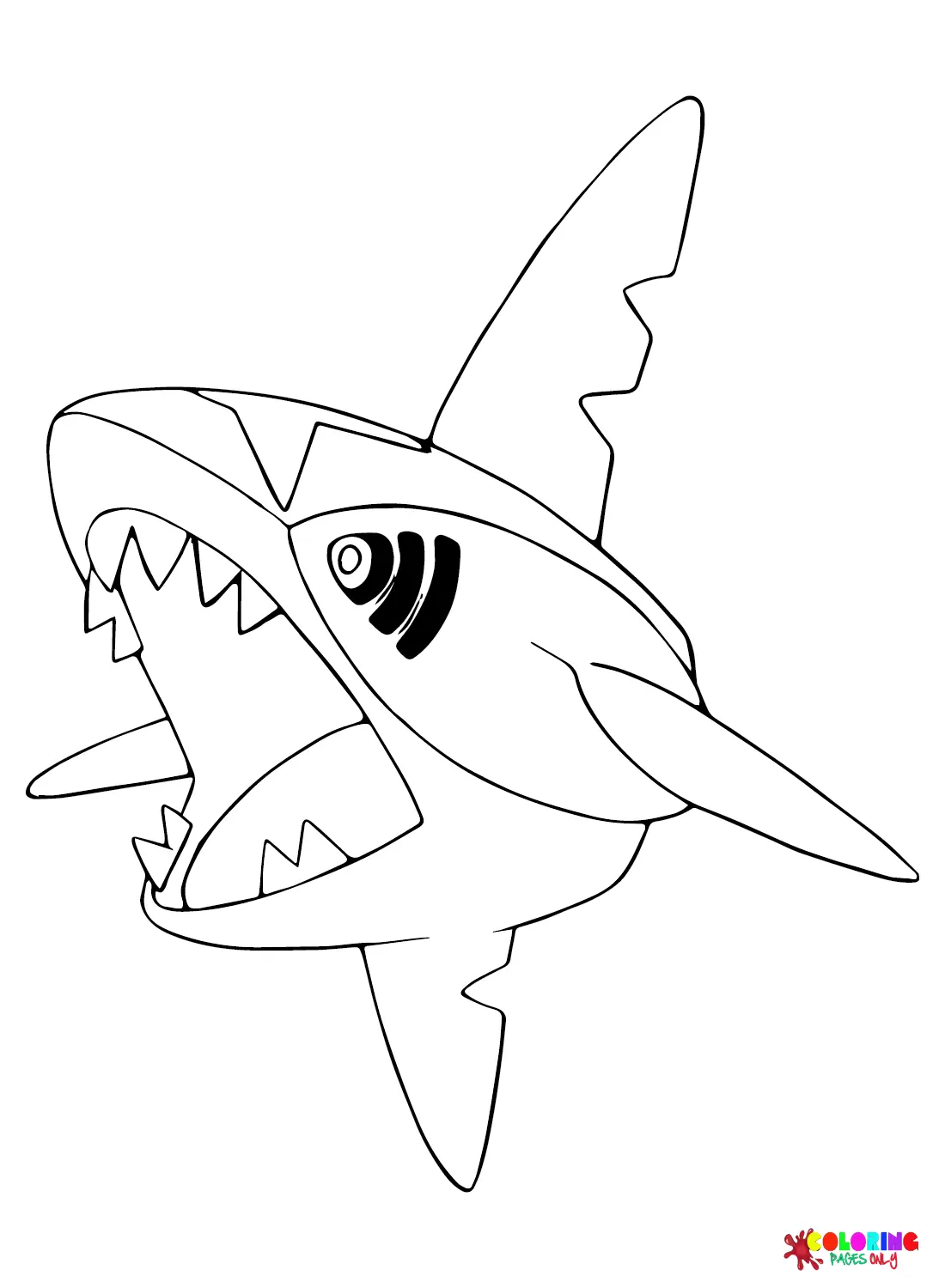 Desenhos de Sharpedo Para Colorir 10