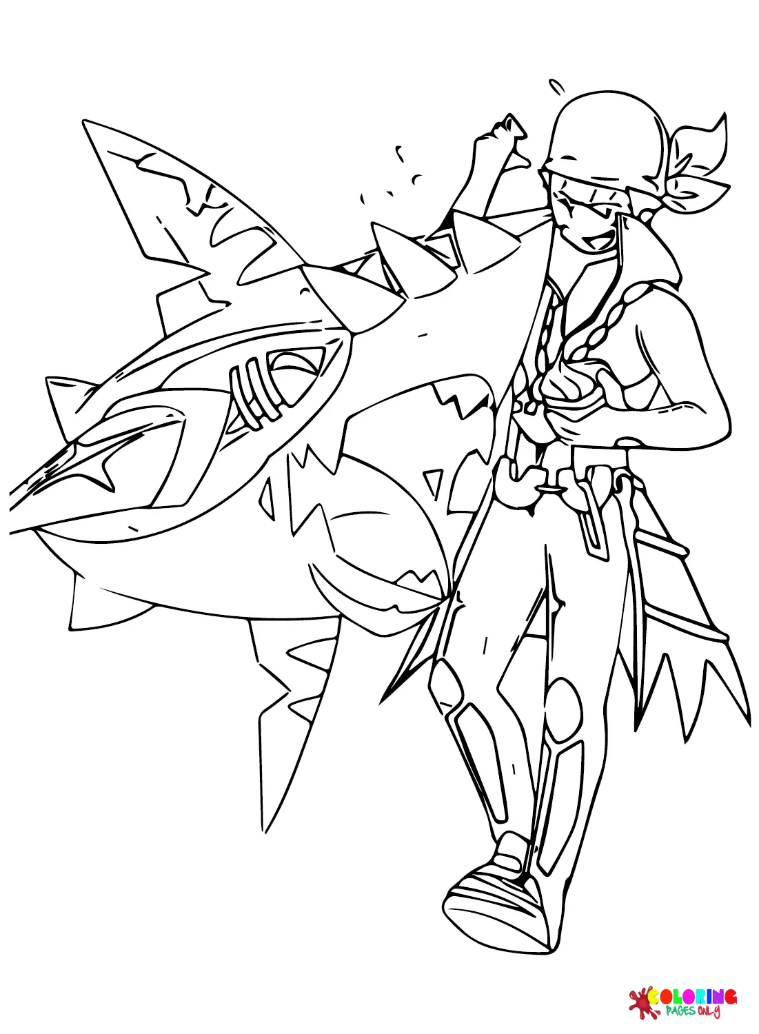 Desenhos de Sharpedo Para Colorir 16