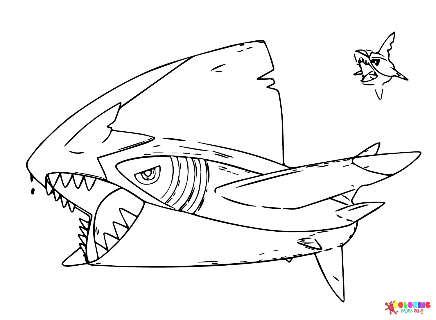 Desenhos de Sharpedo Para Colorir 2