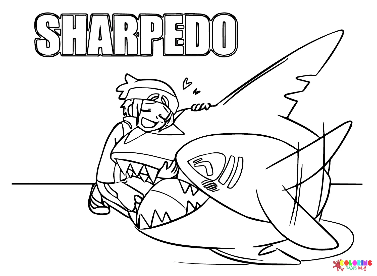 Desenhos de Sharpedo Para Colorir 3