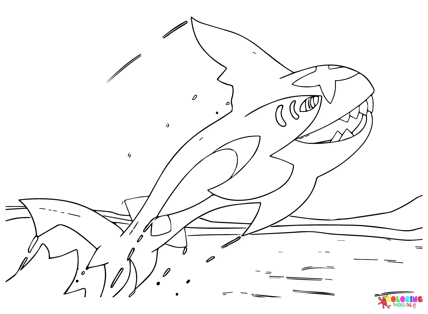 Desenhos de Sharpedo Para Colorir 4