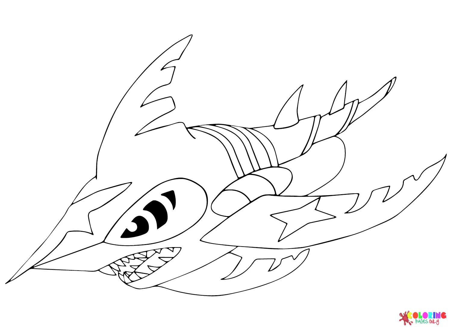 Desenhos de Sharpedo Para Colorir 5