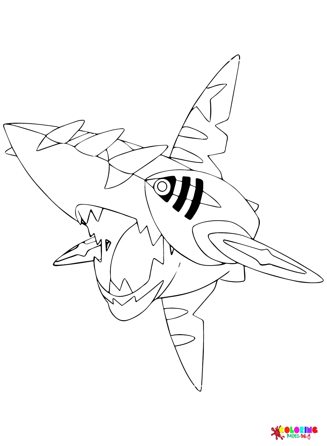 Desenhos de Sharpedo Para Colorir 6