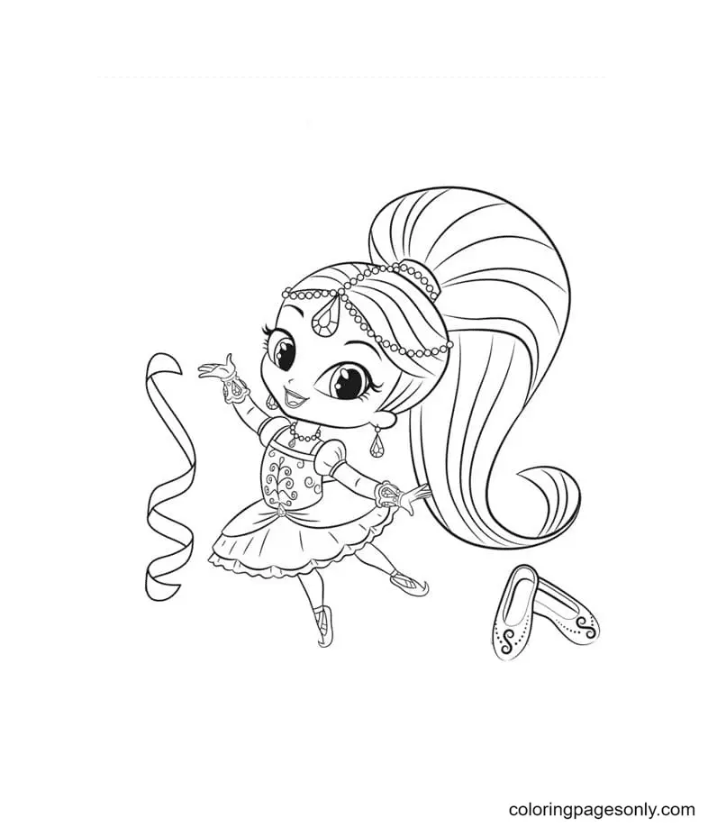 Desenhos de Shimmer e Shine Para Colorir 12