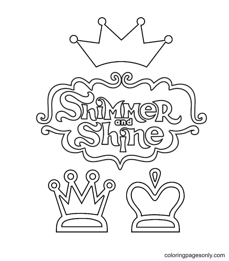 Desenhos de Shimmer e Shine Para Colorir 22