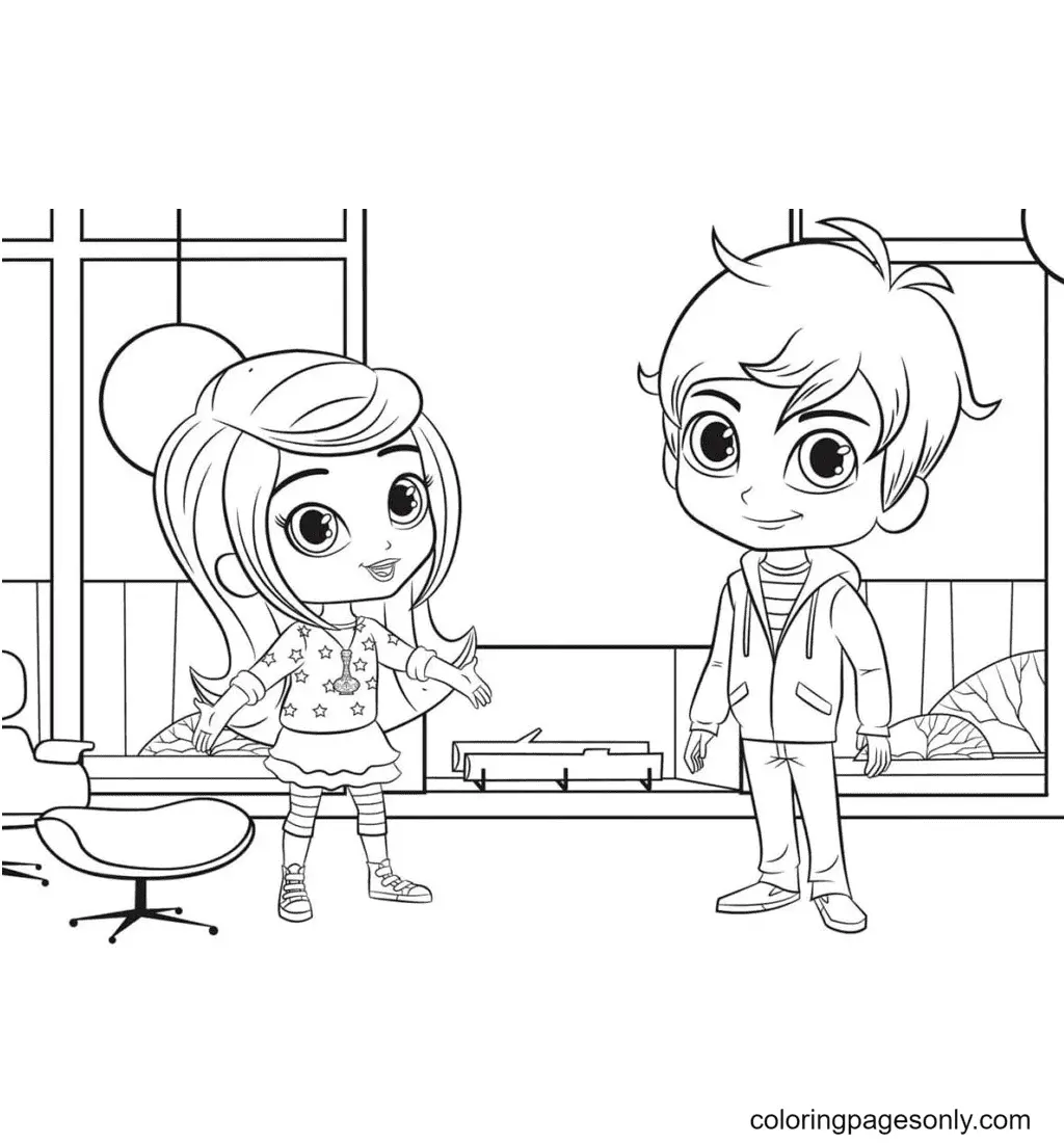 Desenhos de Shimmer e Shine Para Colorir 43