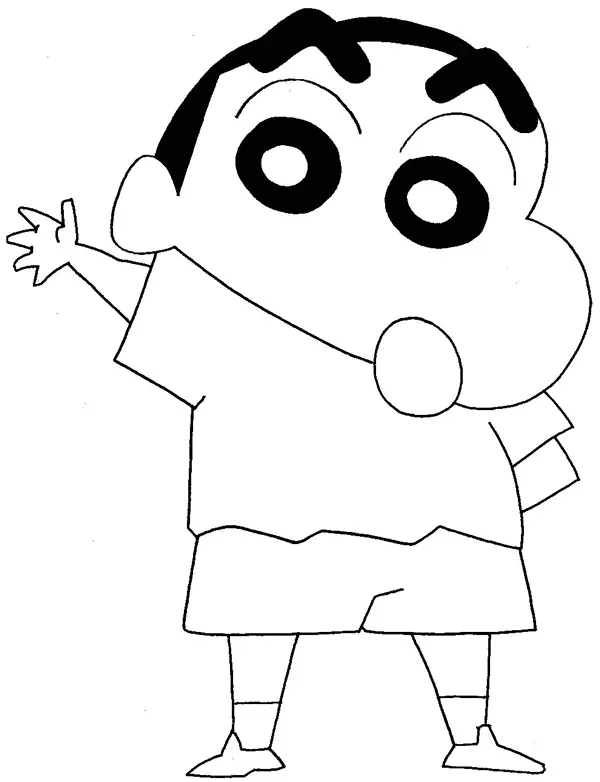 Desenhos de Shin chan Para Colorir 11