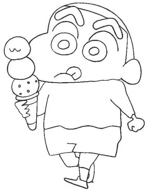 Desenhos de Shin chan Para Colorir 24