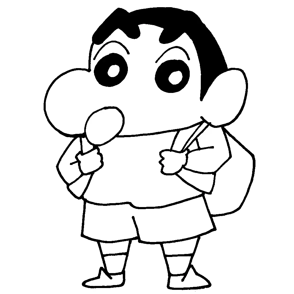 Desenhos de Shin chan Para Colorir 4