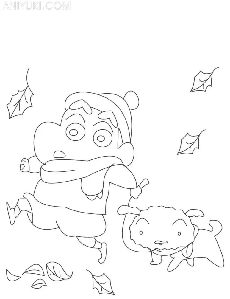 Desenhos de Shin chan Para Colorir 40