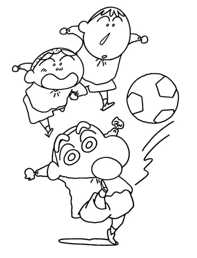 Desenhos de Shin chan Para Colorir 45