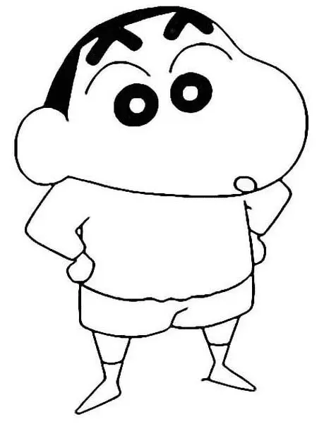 Desenhos de Shin chan Para Colorir 7