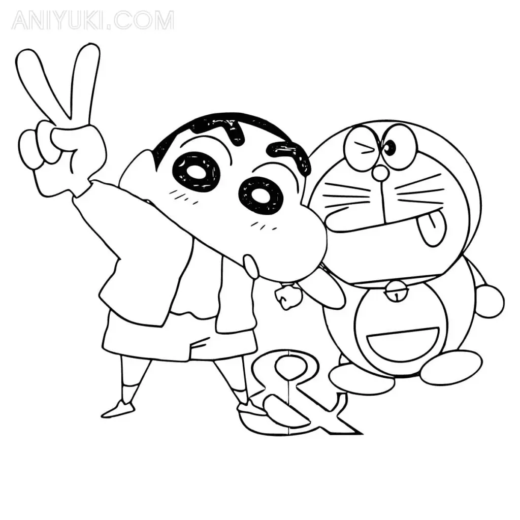 Desenhos de Shin chan Para Colorir 8