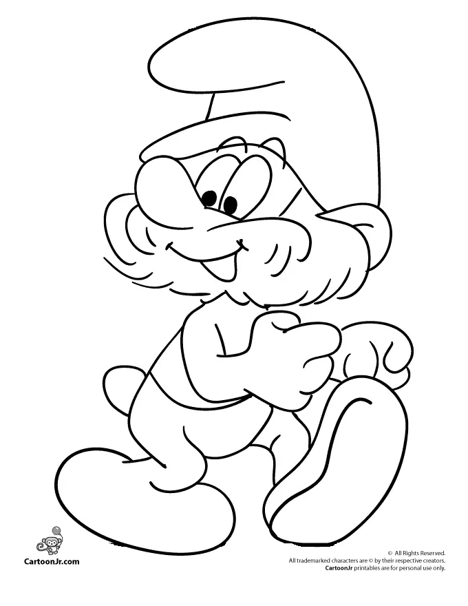 Desenhos de Smurfs Para Colorir 1