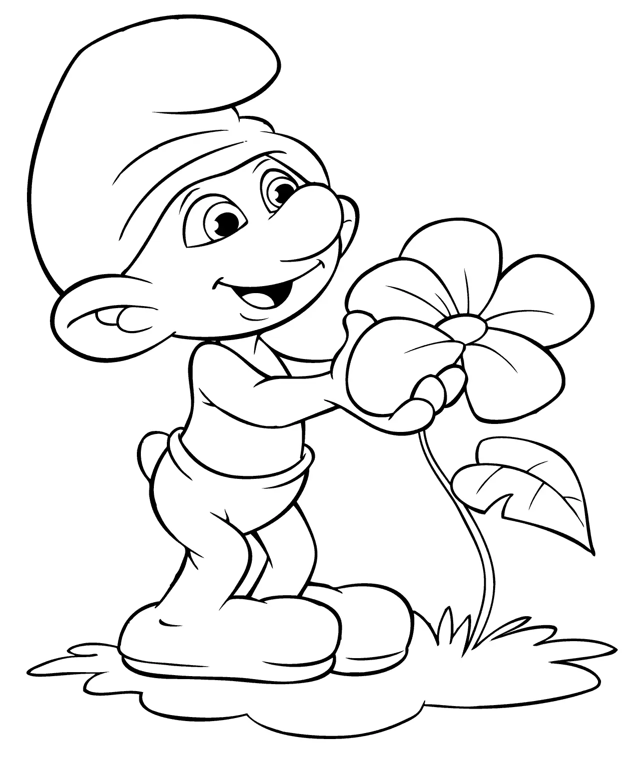 Desenhos de Smurfs Para Colorir 13