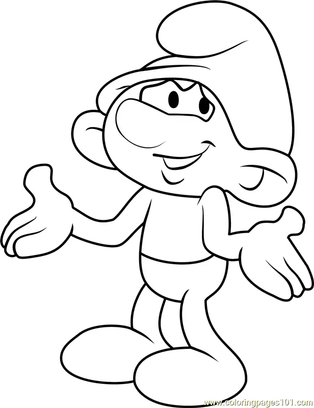 Desenhos de Smurfs Para Colorir 19