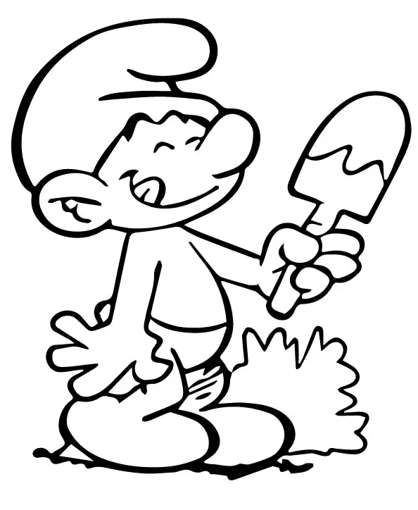 Desenhos de Smurfs Para Colorir 27