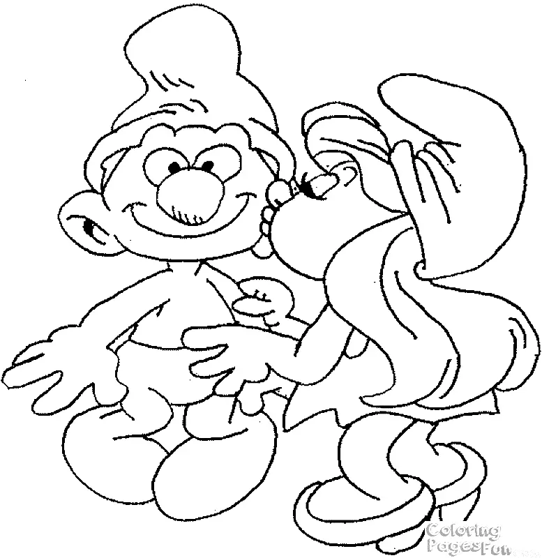 Desenhos de Smurfs Para Colorir 33