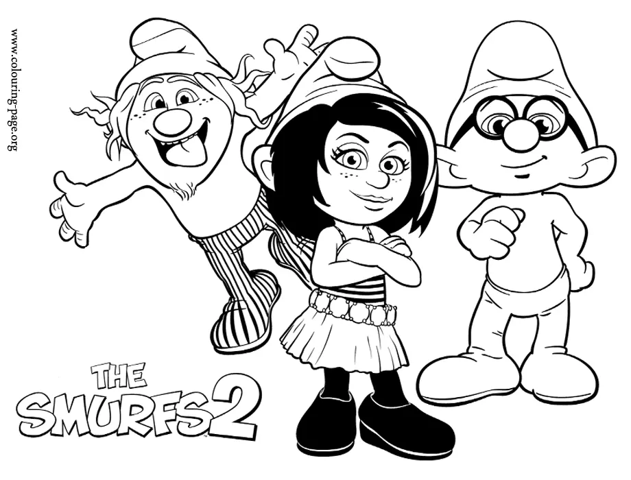 Desenhos de Smurfs Para Colorir 35