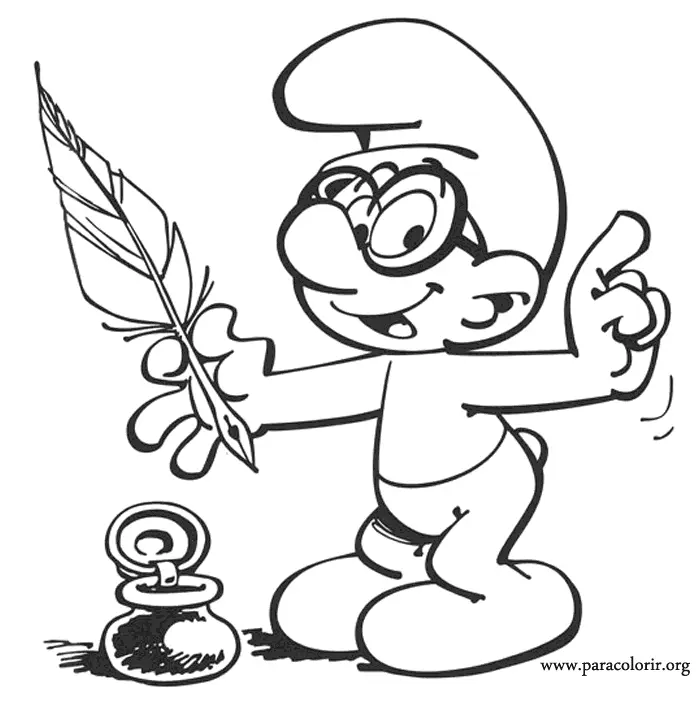 Desenhos de Smurfs Para Colorir 40