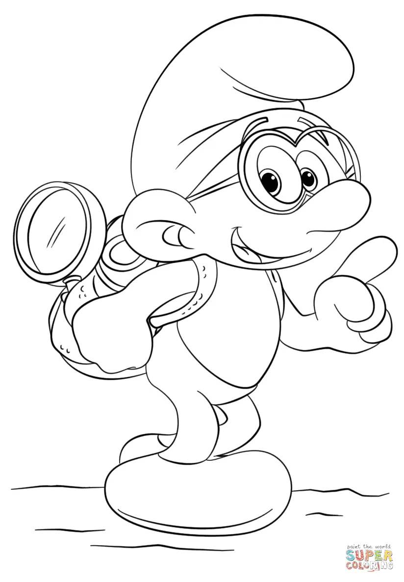 Desenhos de Smurfs Para Colorir 41