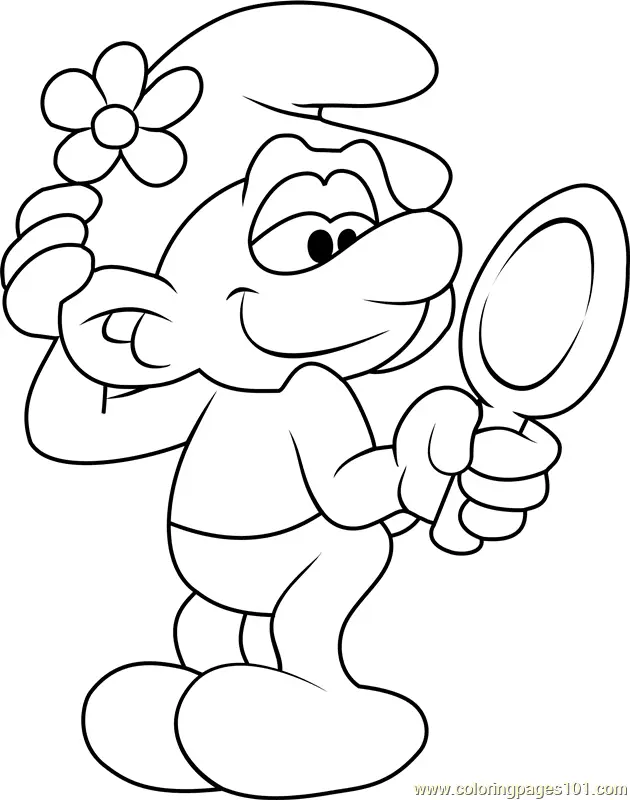 Desenhos de Smurfs Para Colorir 43