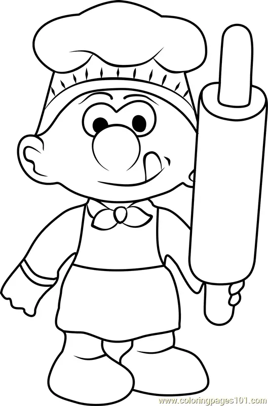 Desenhos de Smurfs Para Colorir 44