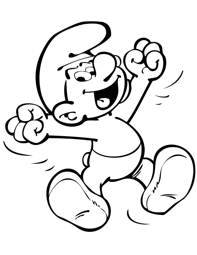 Desenhos de Smurfs Para Colorir 45