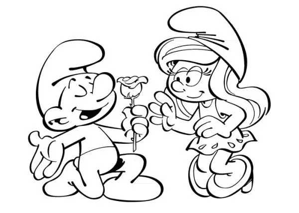 Desenhos de Smurfs Para Colorir 5