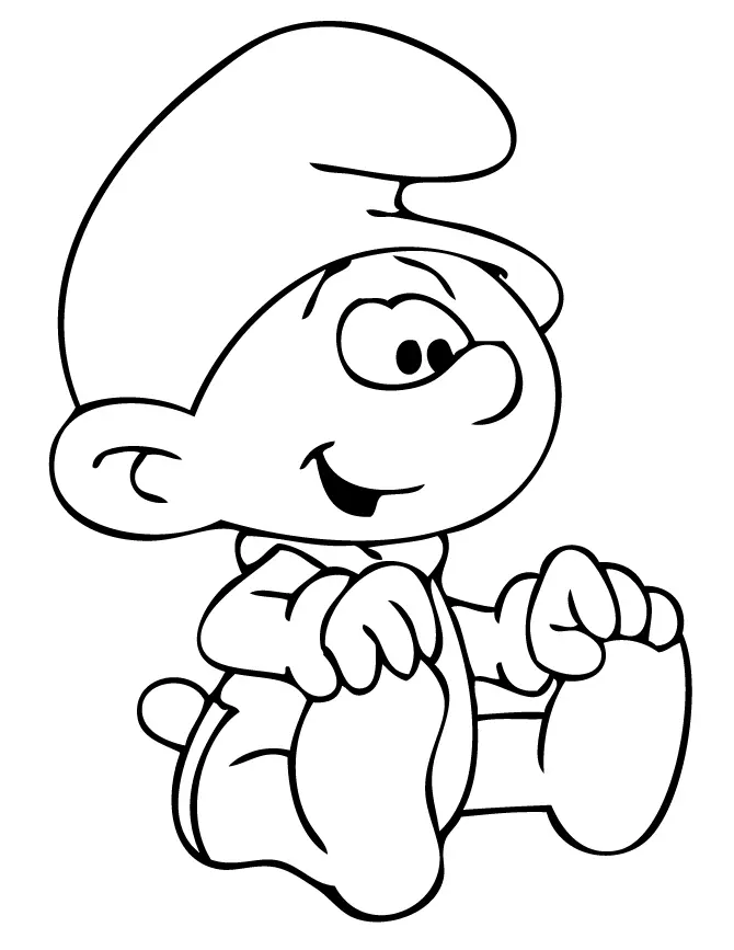 Desenhos de Smurfs Para Colorir 7