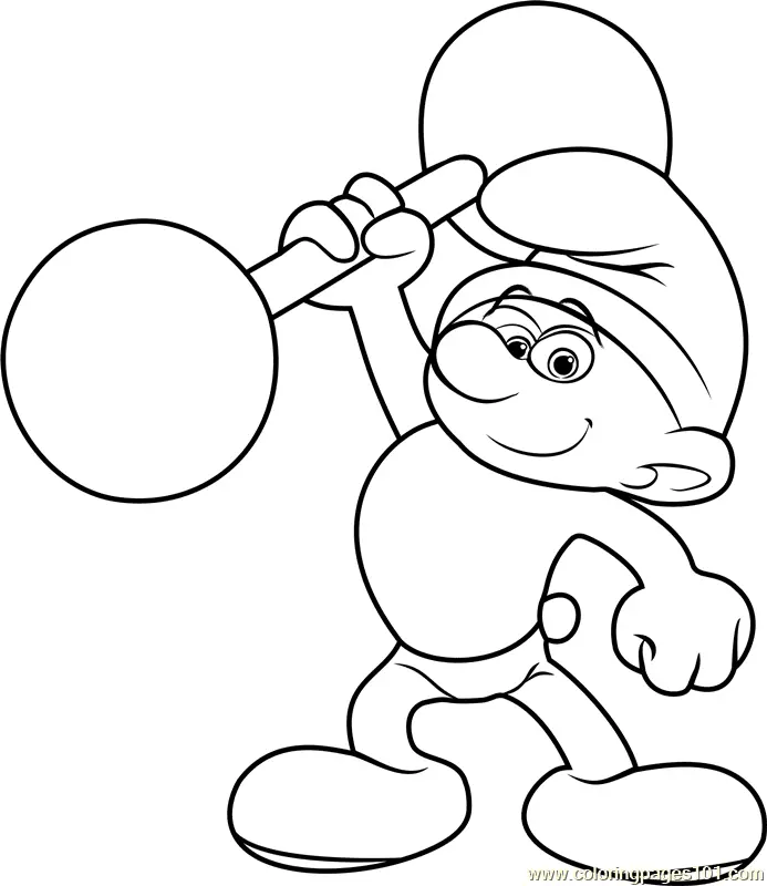 Desenhos de Smurfs Para Colorir 8