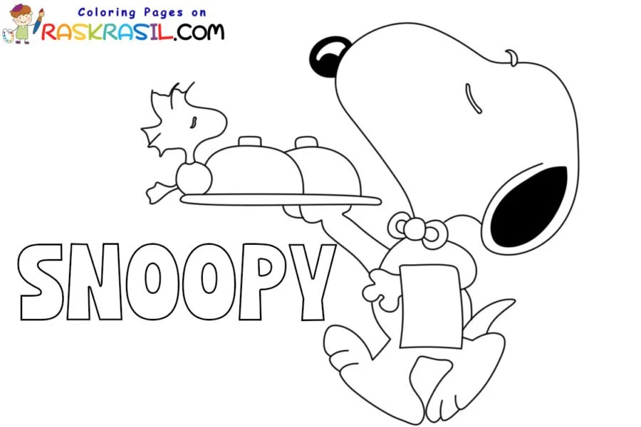 Desenhos de Snoopy Para Colorir 1