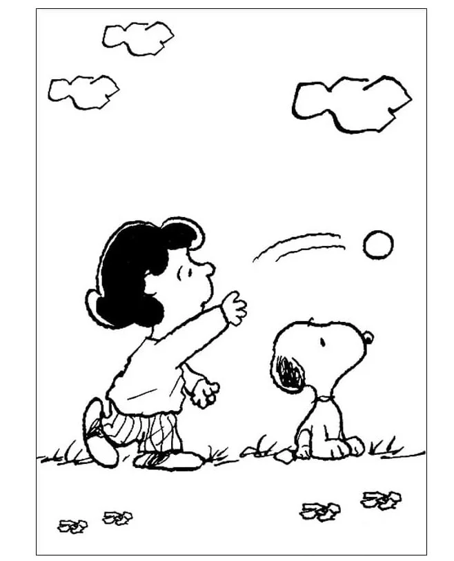 Desenhos de Snoopy Para Colorir