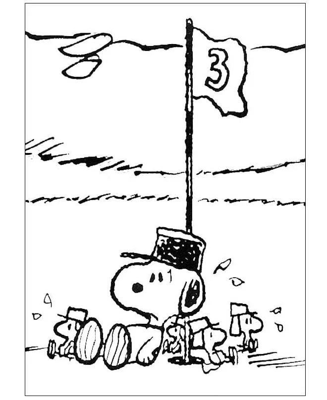 Desenhos de Snoopy Para Colorir 14