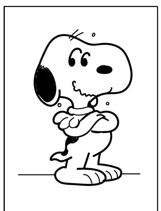 Desenhos de Snoopy Para Colorir 16